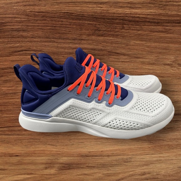 Men’s Athletic Propulsion Labs APL TECHLOOM TRACER Purple & White Sneakers, 7.5. - Picture 1 of 11